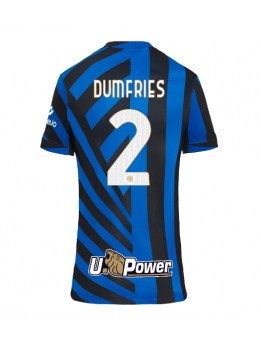 Inter Milan Denzel Dumfries #2 Heimtrikot für Frauen 2024-25 Kurzarm